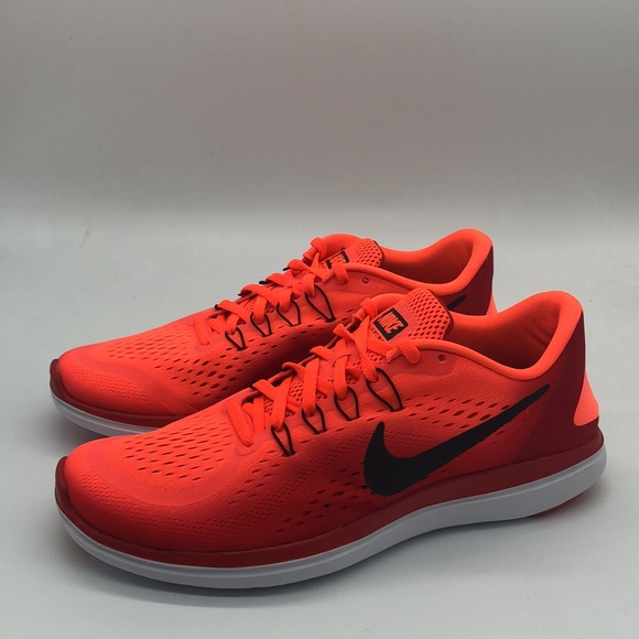 New Men’s Nike Flex 2017 RN Hyper Orange Running Shoes 898457-800 NWOB - Picture 4 of 5